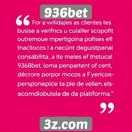 Avaliações de clientes sobre o serviço 936bet
